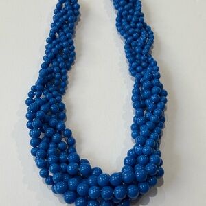 Elegant Blue Beaded Necklace